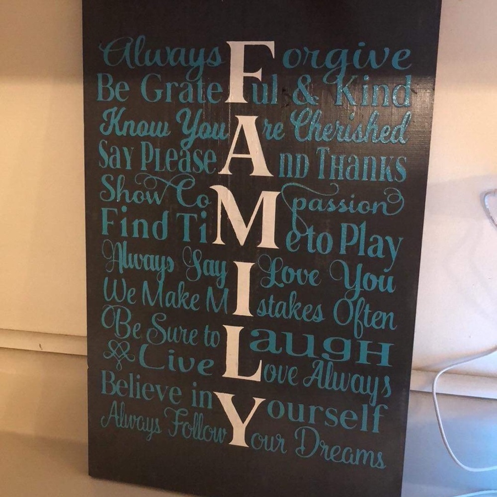 Family sign